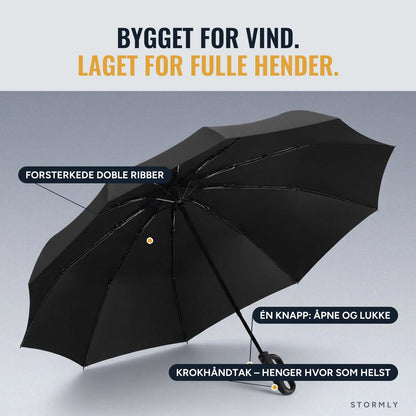 Stormly Hook – automatisk paraply med krokhåndtak