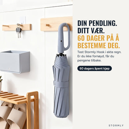 Stormly Hook – automatisk paraply med krokhåndtak